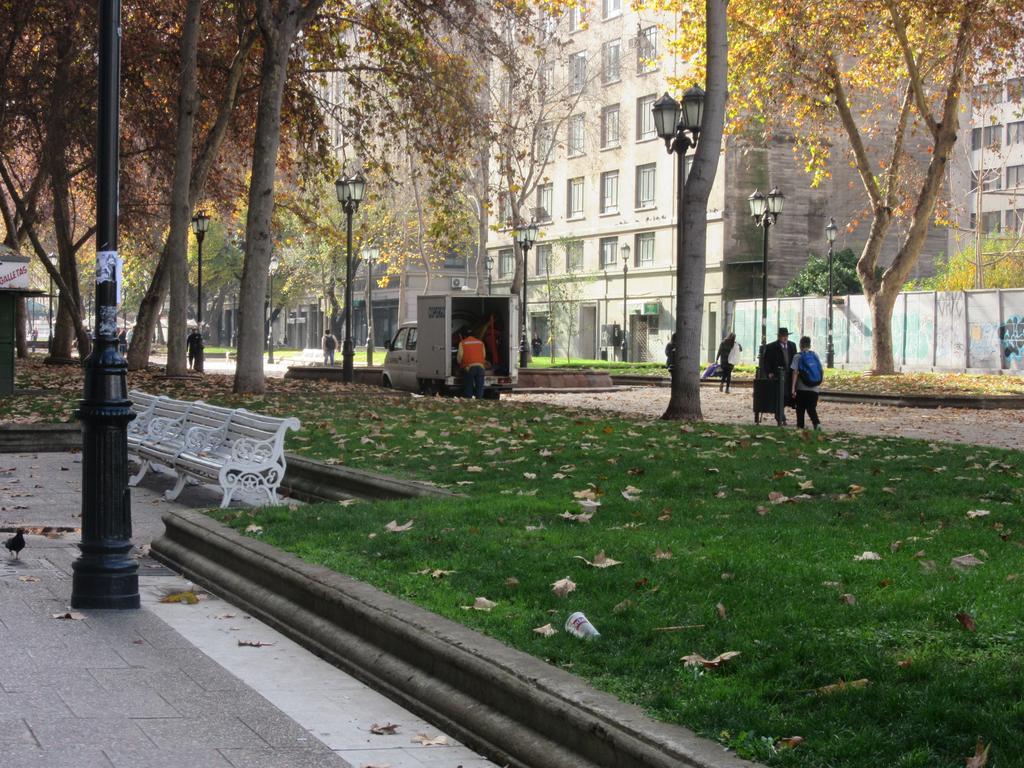 圣地亚哥Departamento Paseo Bulnes Metro La Moneda公寓 外观 照片